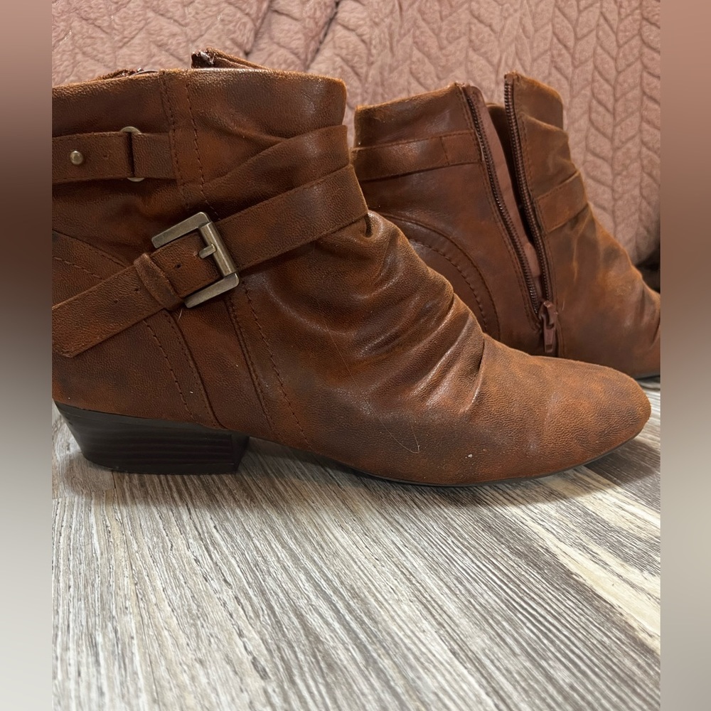 Brown ankle boots